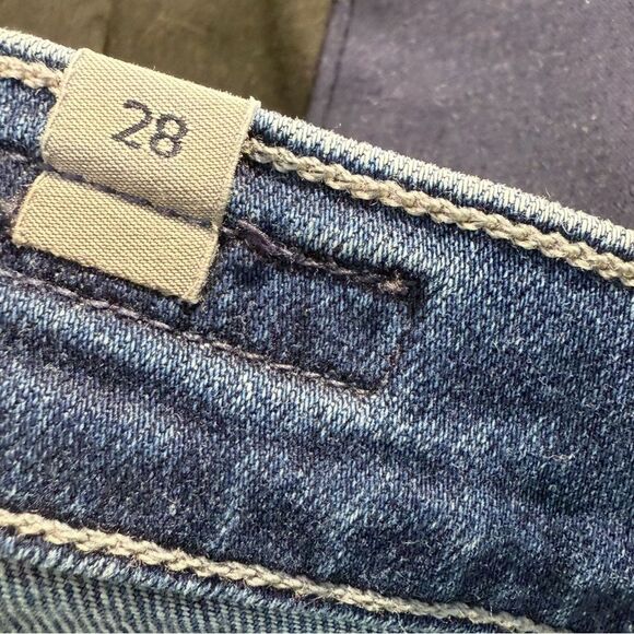 Citizens of Humanity Jeans Rocket Crop High Rise Skinny Raw Hem Stretch Size 28 - Picture 11 of 12